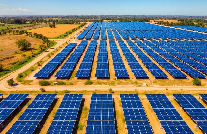 Usina Solar no Interior